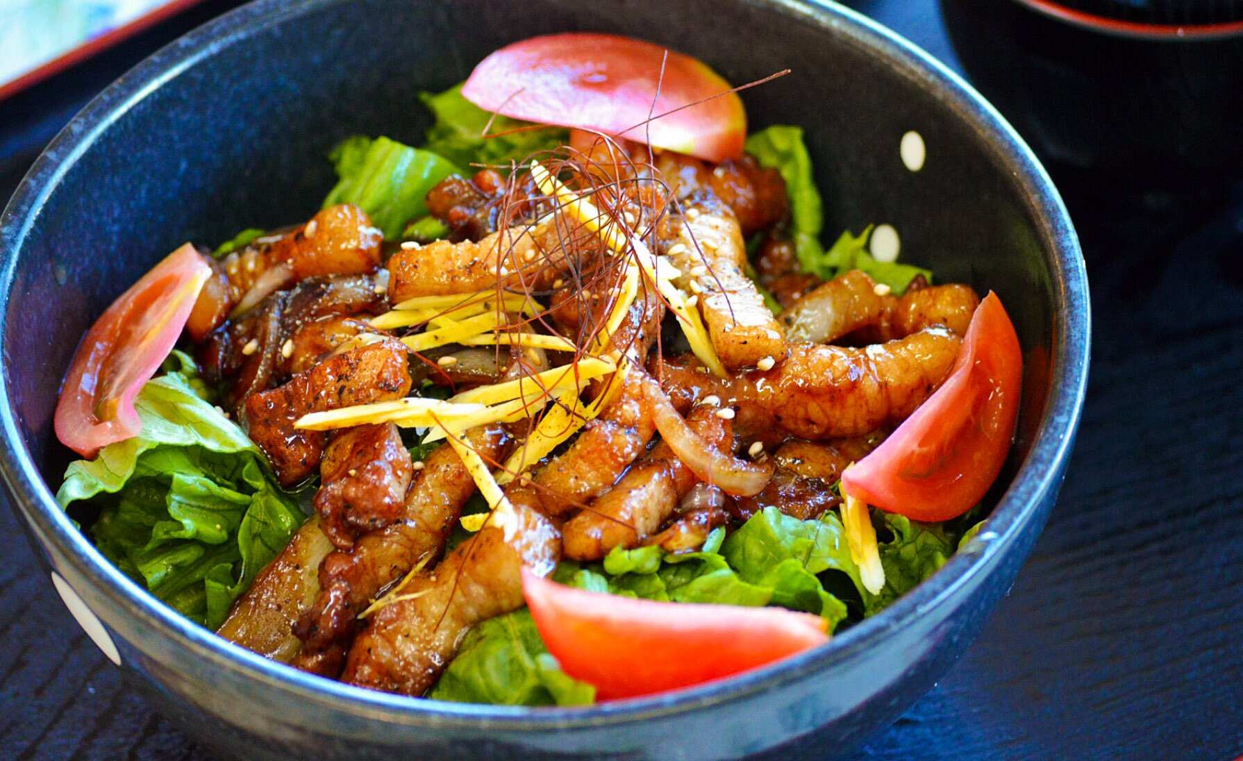 Shimanto Pork Donburi <br>(Rice Bowl Topped with Shimanto Pork)