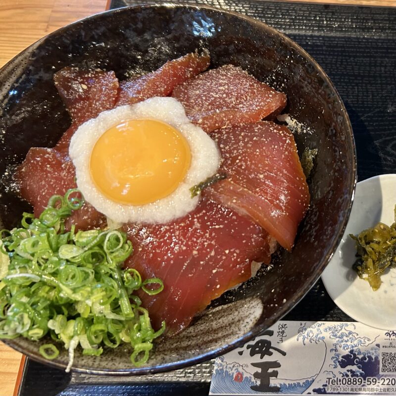 道の駅なかとさ「浜焼き 海王」の鰹のヅケ丼をご紹介！✨